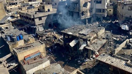 قتيل وعشر اصابات بانفجار محل توزيع غاز بسوق الزاوية بغزة